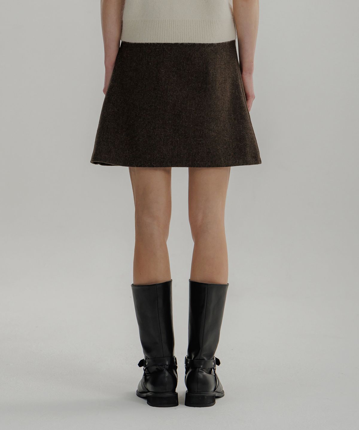 판도라핏(PANDORAFIT) Per Wool Check Skirt