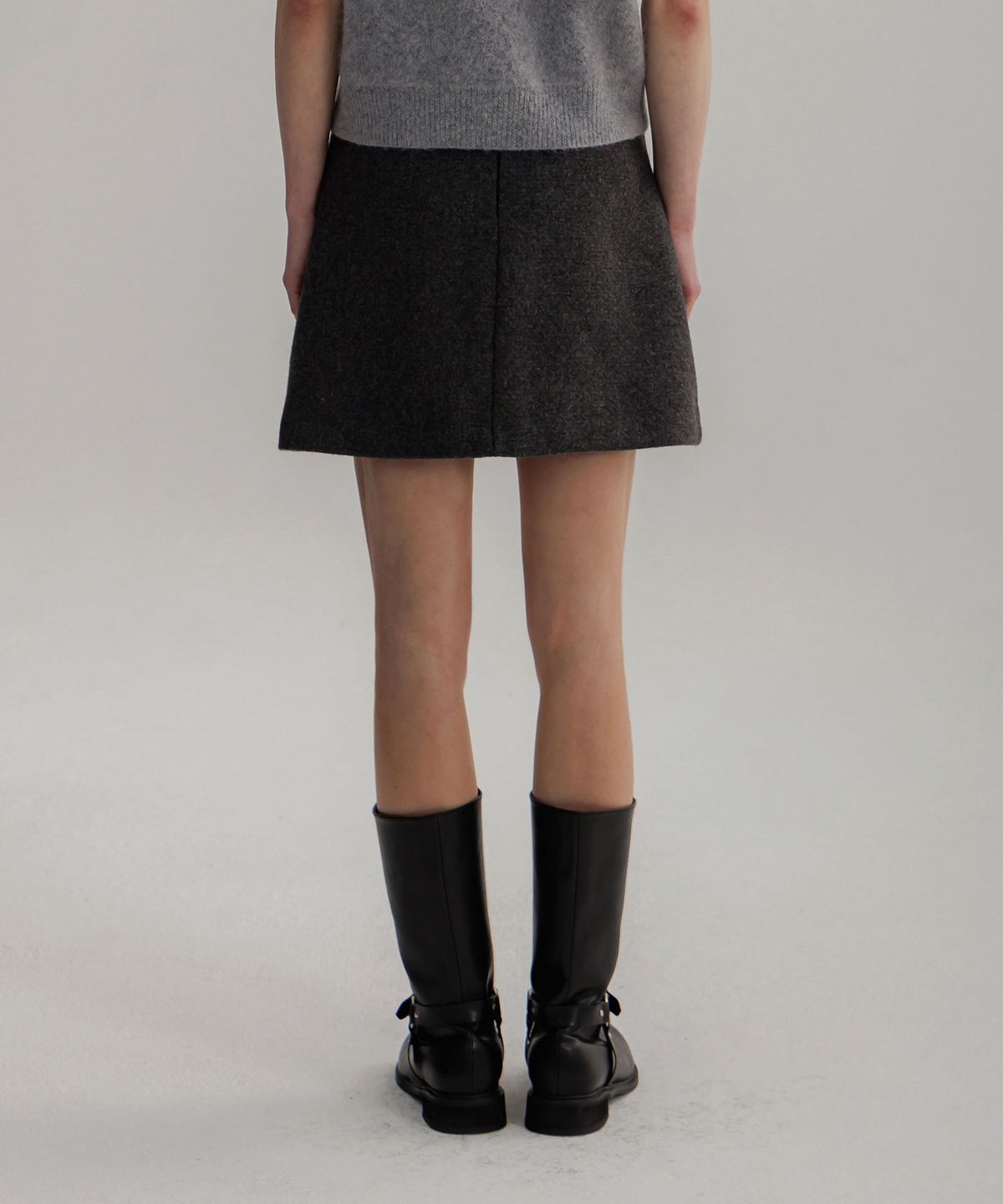 판도라핏(PANDORAFIT) Pond Wool Short Skirt