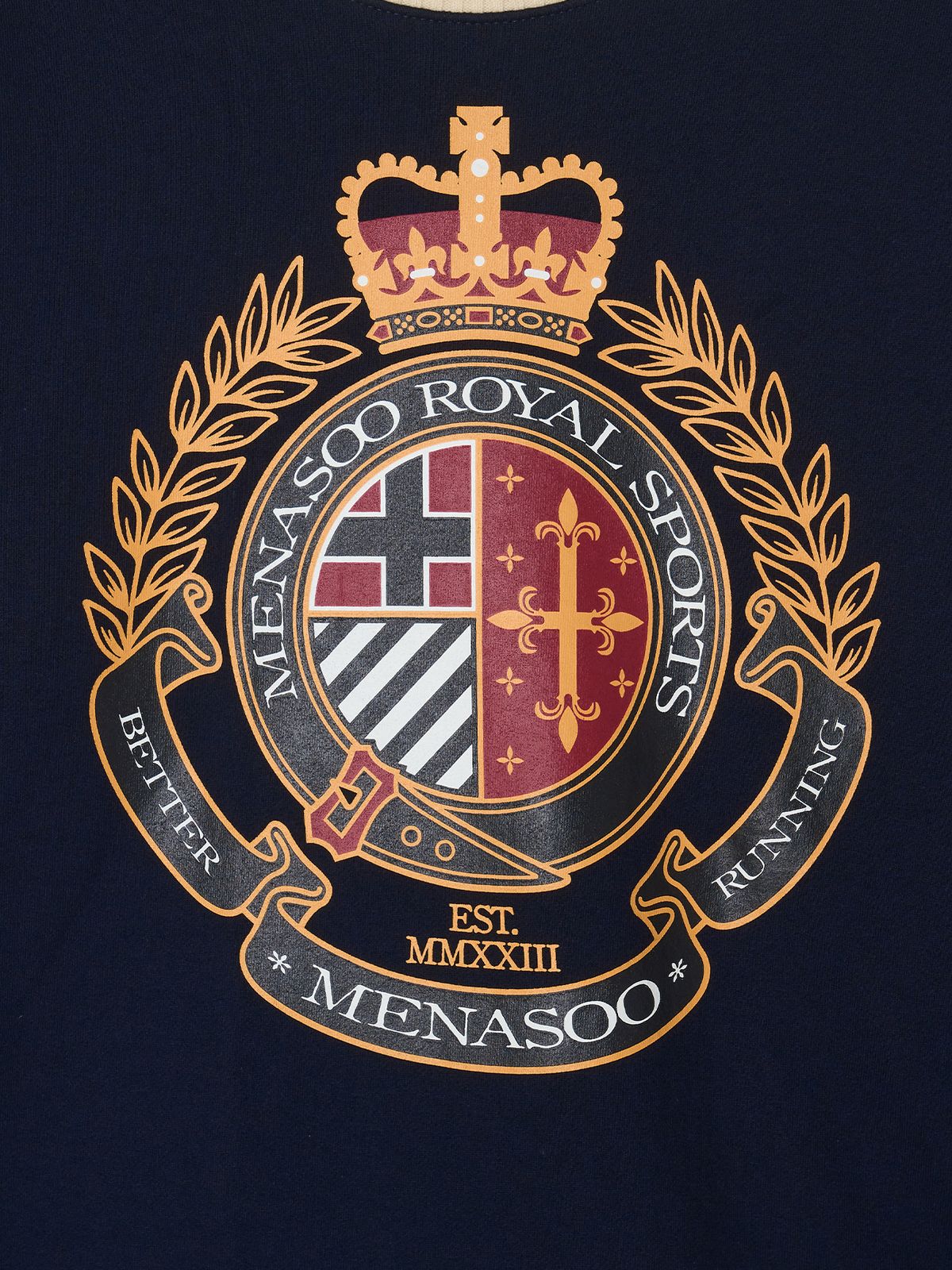 미나수(MENASOO) Menasoo Heritage Heavy Sweatshirt_Navy_기모원단