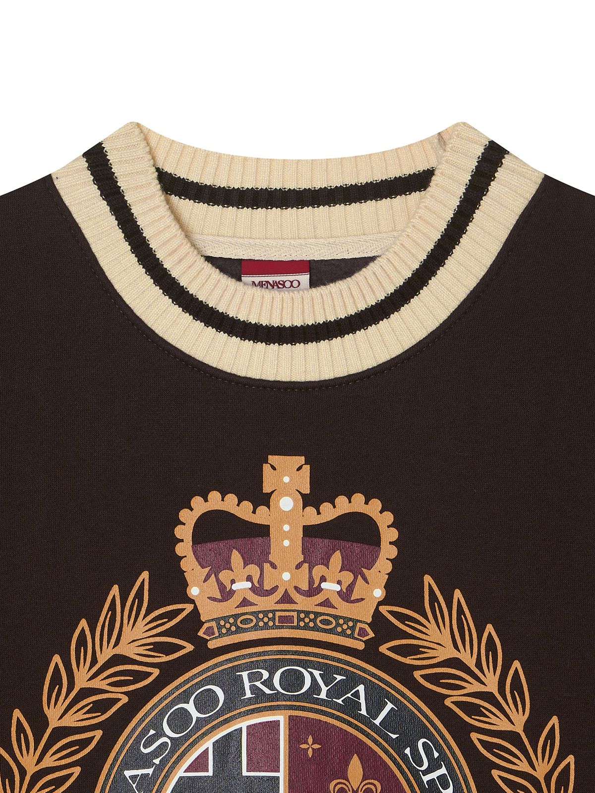 미나수(MENASOO) Menasoo Heritage Heavy Sweatshirt_Brown_기모원단