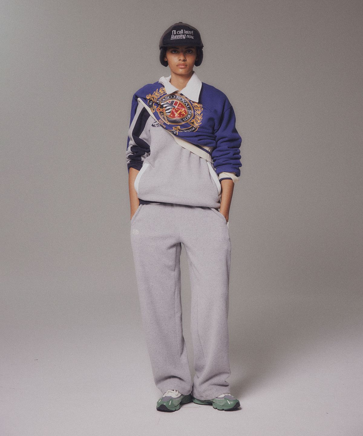 미나수(MENASOO) Menasoo Heritage Heavy Sweatshirt_Blue_기모원단