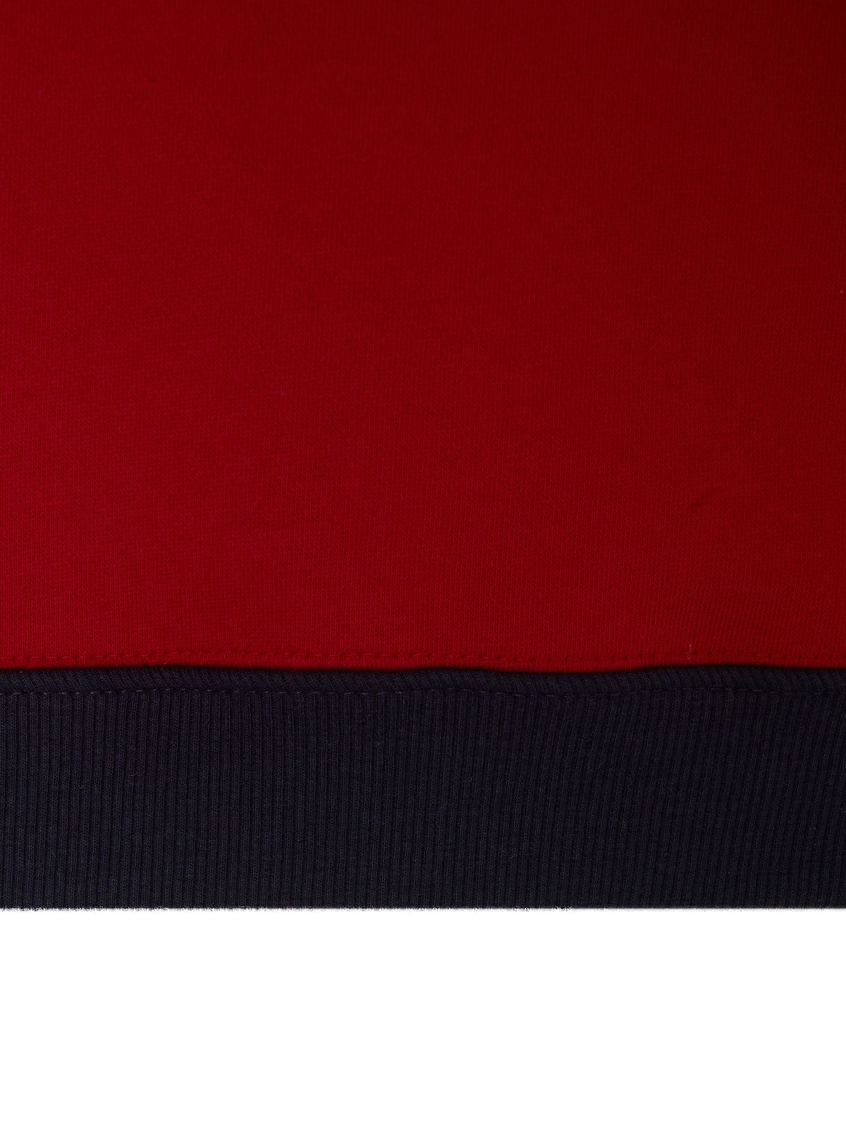 미나수(MENASOO) Color Combination Sweatshirt_Red_기모원단