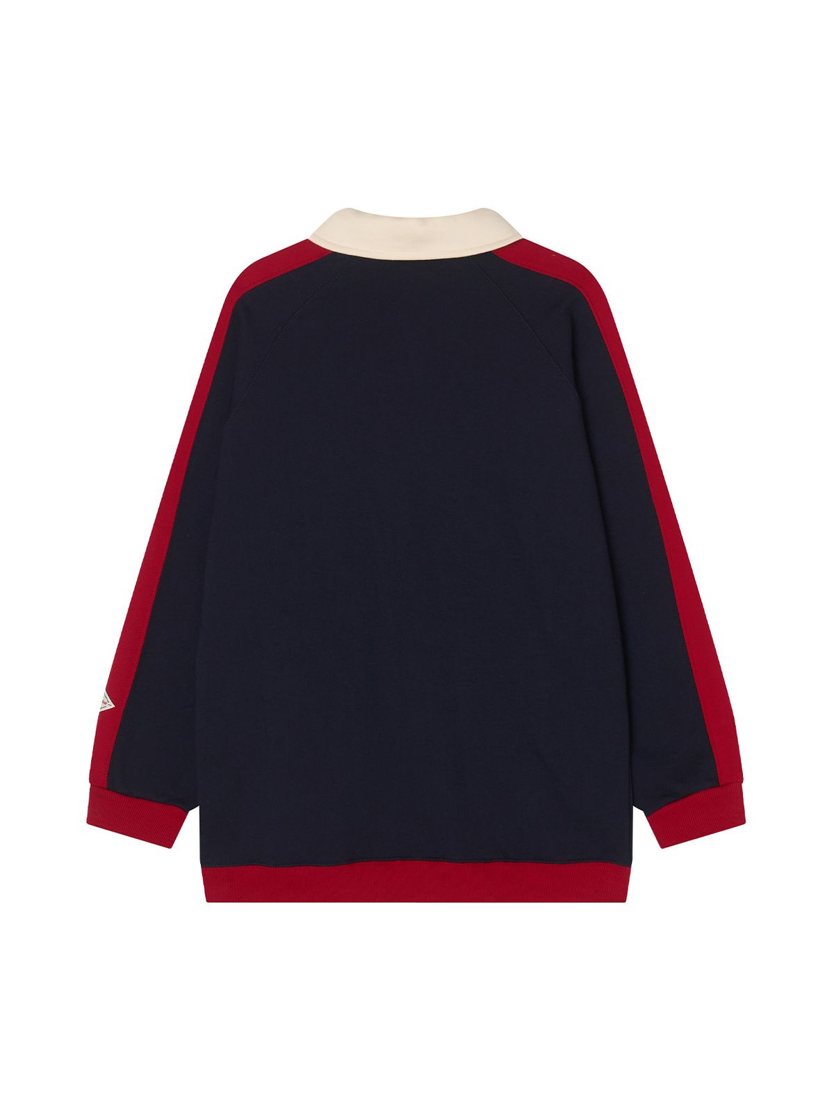 미나수(MENASOO) Color Combination Sweatshirt_Navy_기모원단