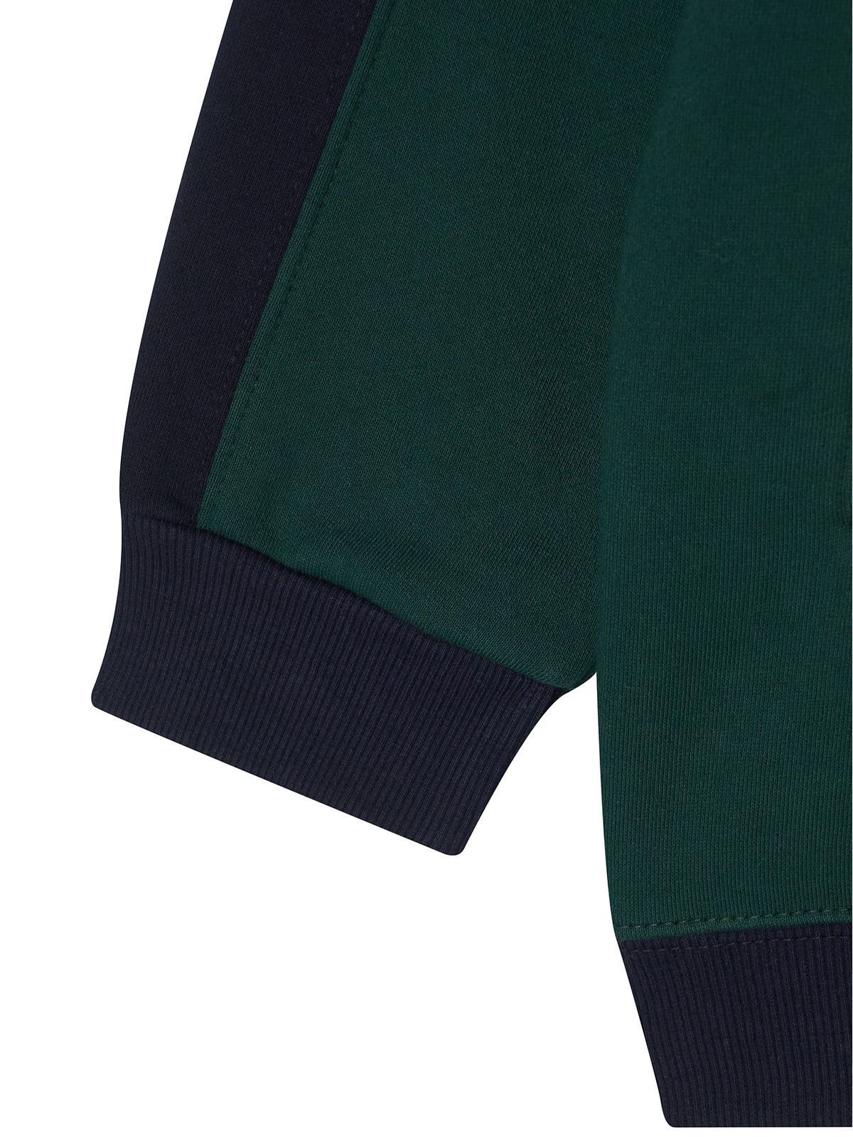 미나수(MENASOO) Color Combination Sweatshirt_Green_기모원단