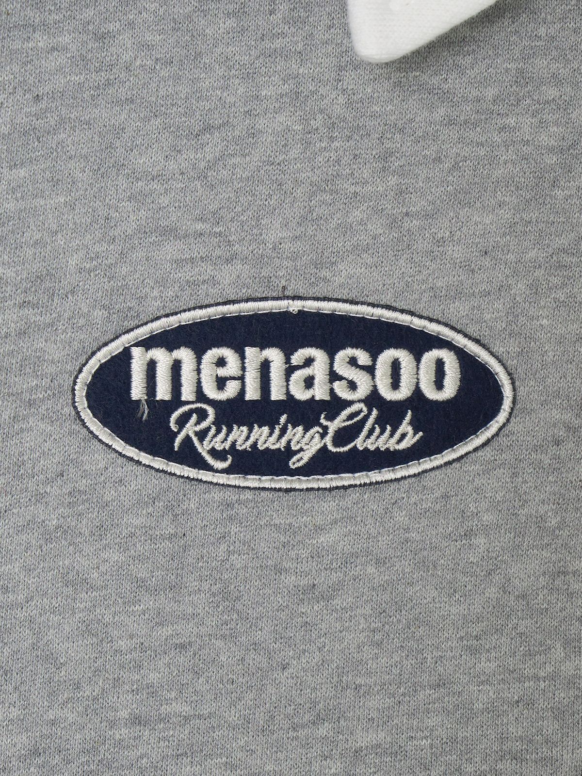미나수(MENASOO) Color Combination Sweatshirt_Gray_기모원단