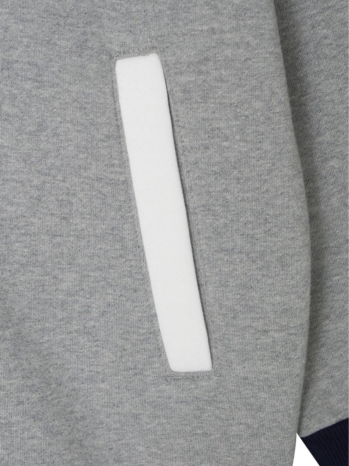 미나수(MENASOO) Color Combination Sweatshirt_Gray_기모원단