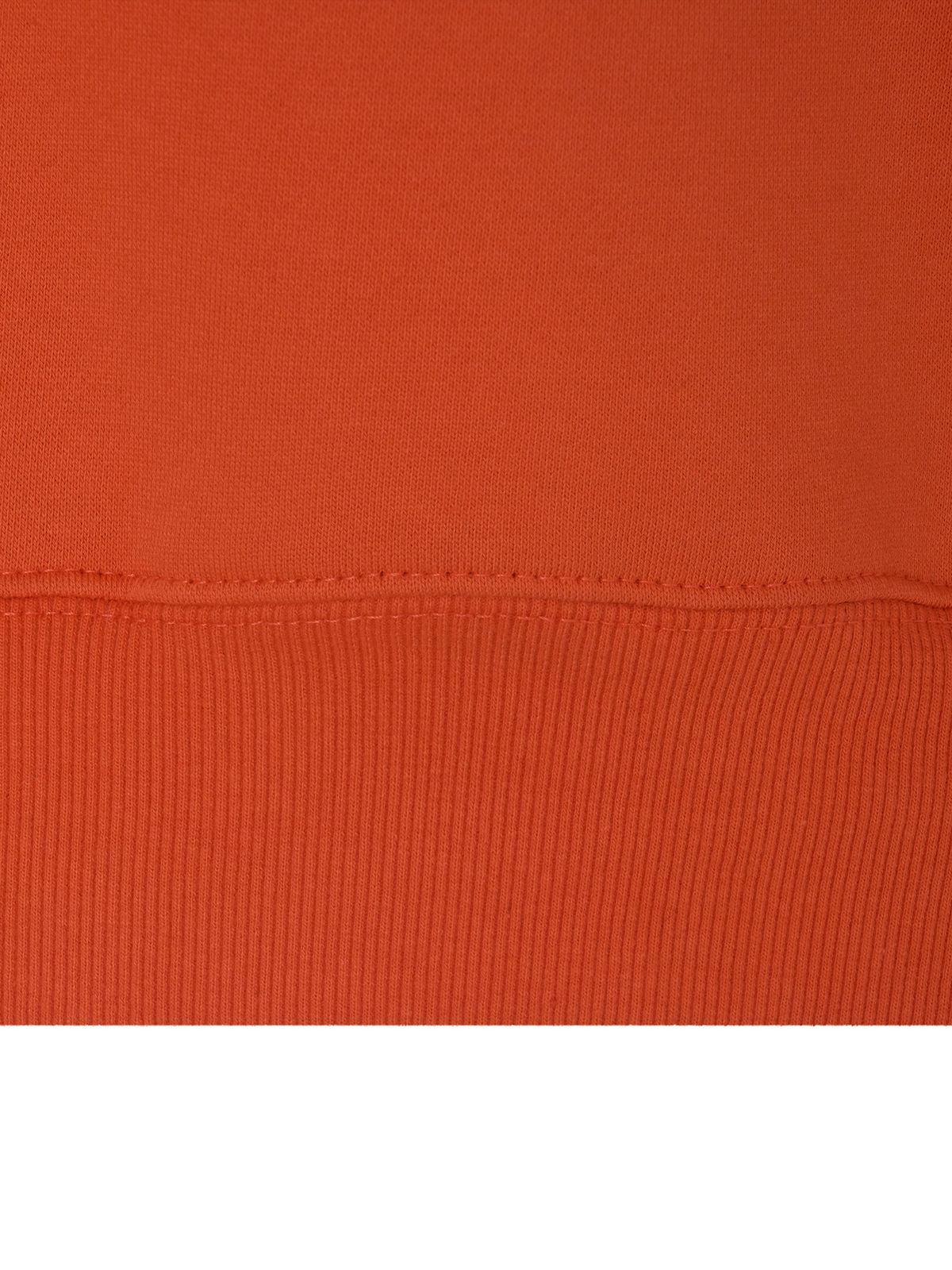 미나수(MENASOO) Check Combination Sweatshirt_Orange_기모원단