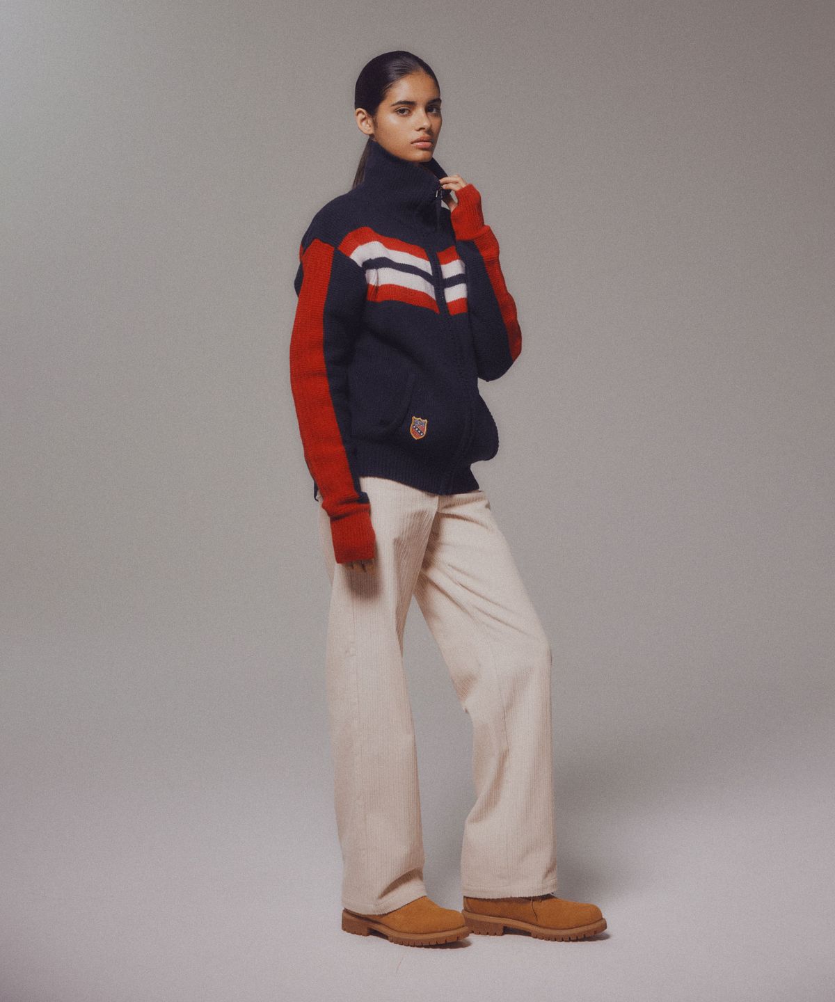 미나수(MENASOO) Corduroy Straight Pants_Cream