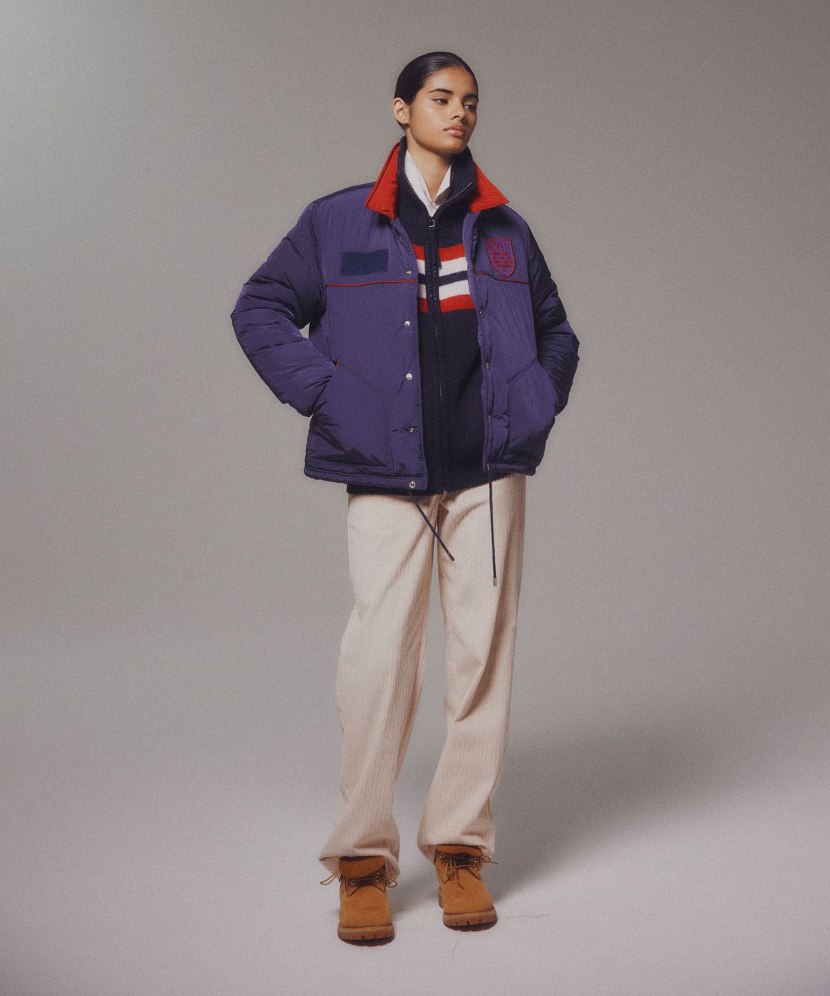 미나수(MENASOO) Corduroy Straight Pants_Cream