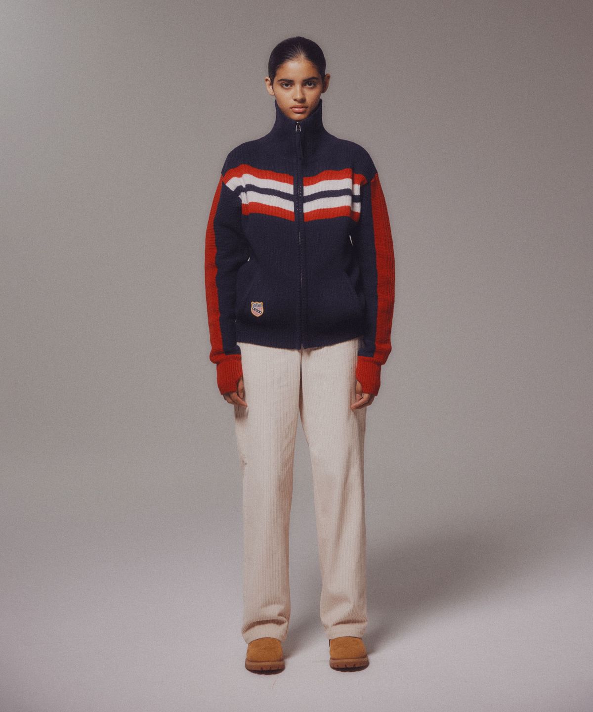 미나수(MENASOO) Corduroy Straight Pants_Cream