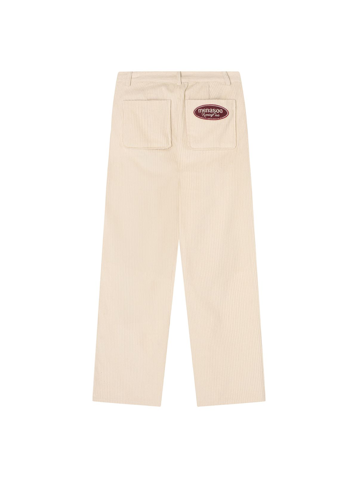 미나수(MENASOO) Corduroy Straight Pants_Cream