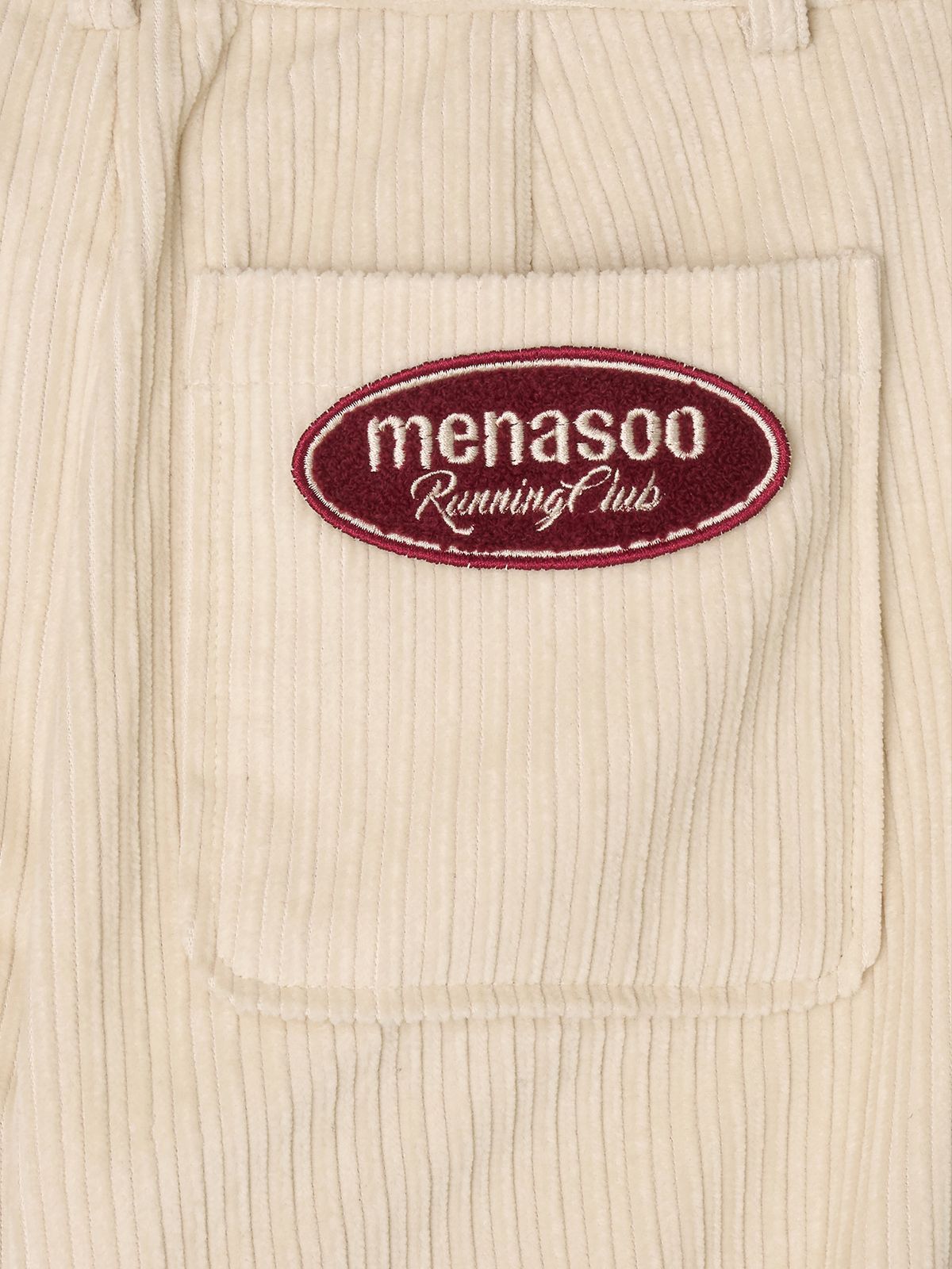 미나수(MENASOO) Corduroy Straight Pants_Cream