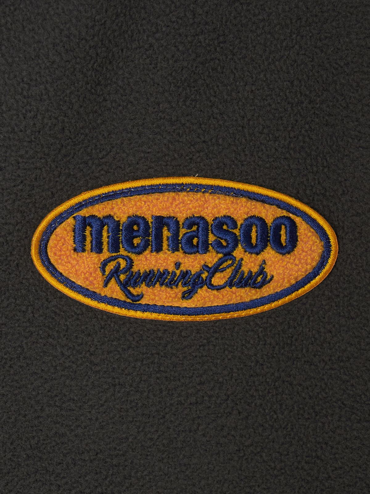 미나수(MENASOO) Fleece Hood Jacket_Charcoal