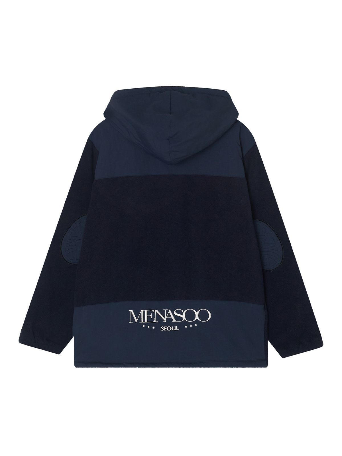 미나수(MENASOO) Fleece Hood Jacket_Navy