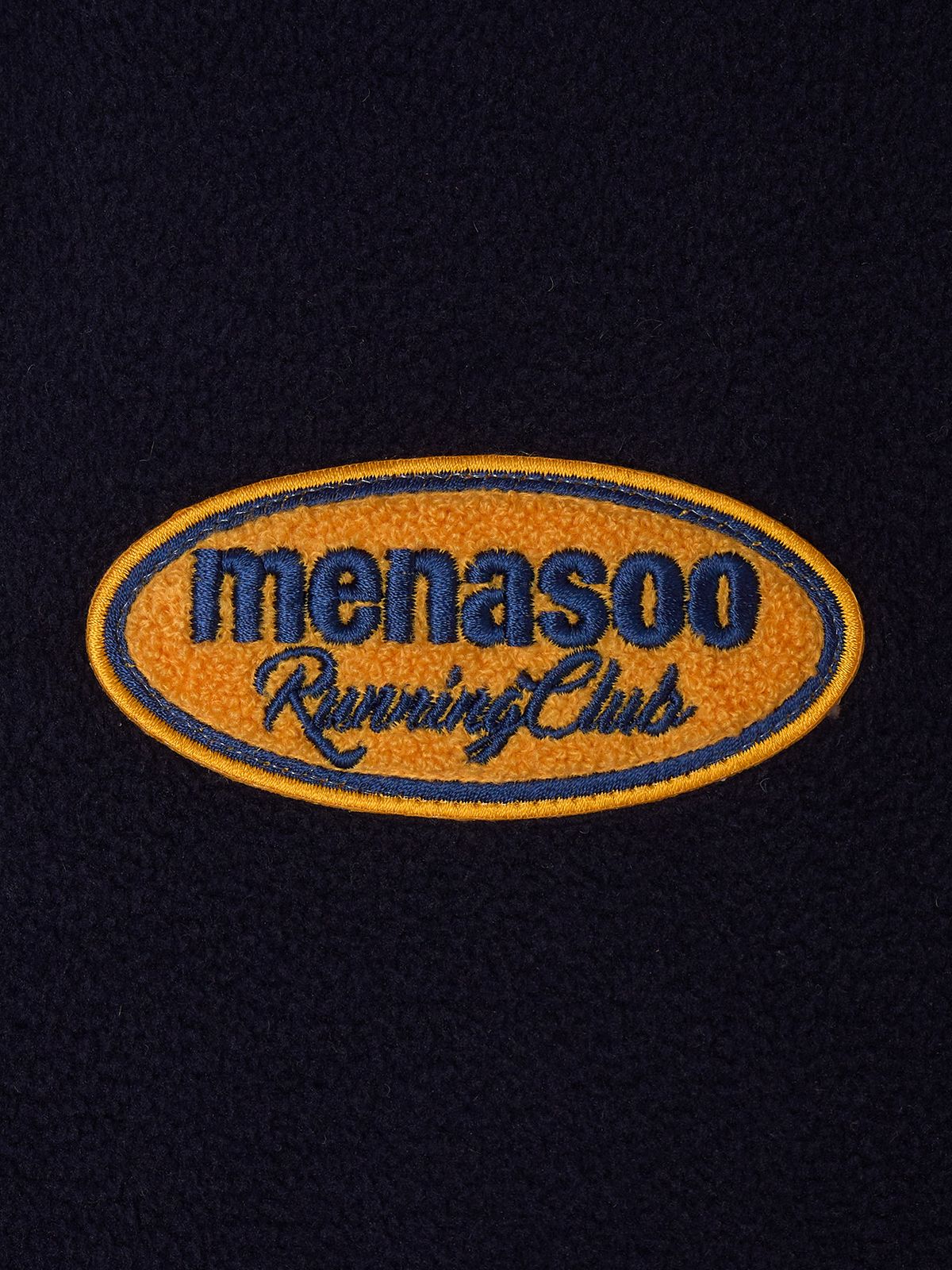 미나수(MENASOO) Fleece Hood Jacket_Navy