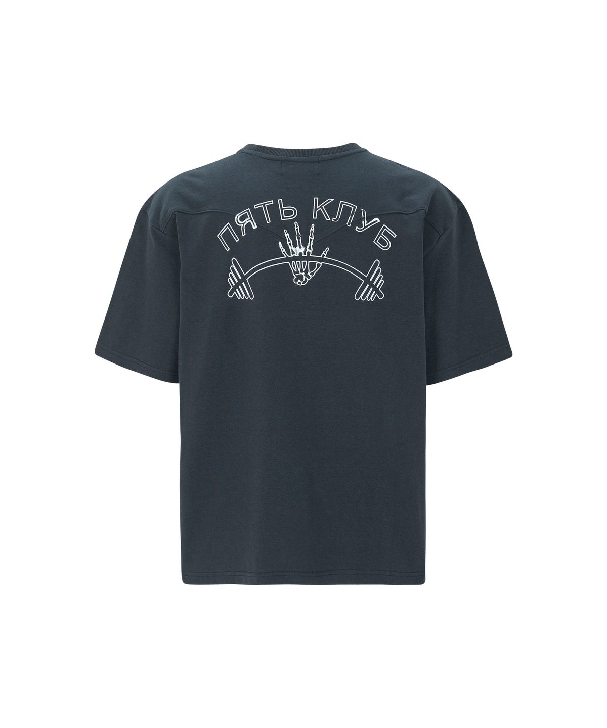 엔드파이브클럽(ANDFIVECLUB) western yoke short sleeve[navy]