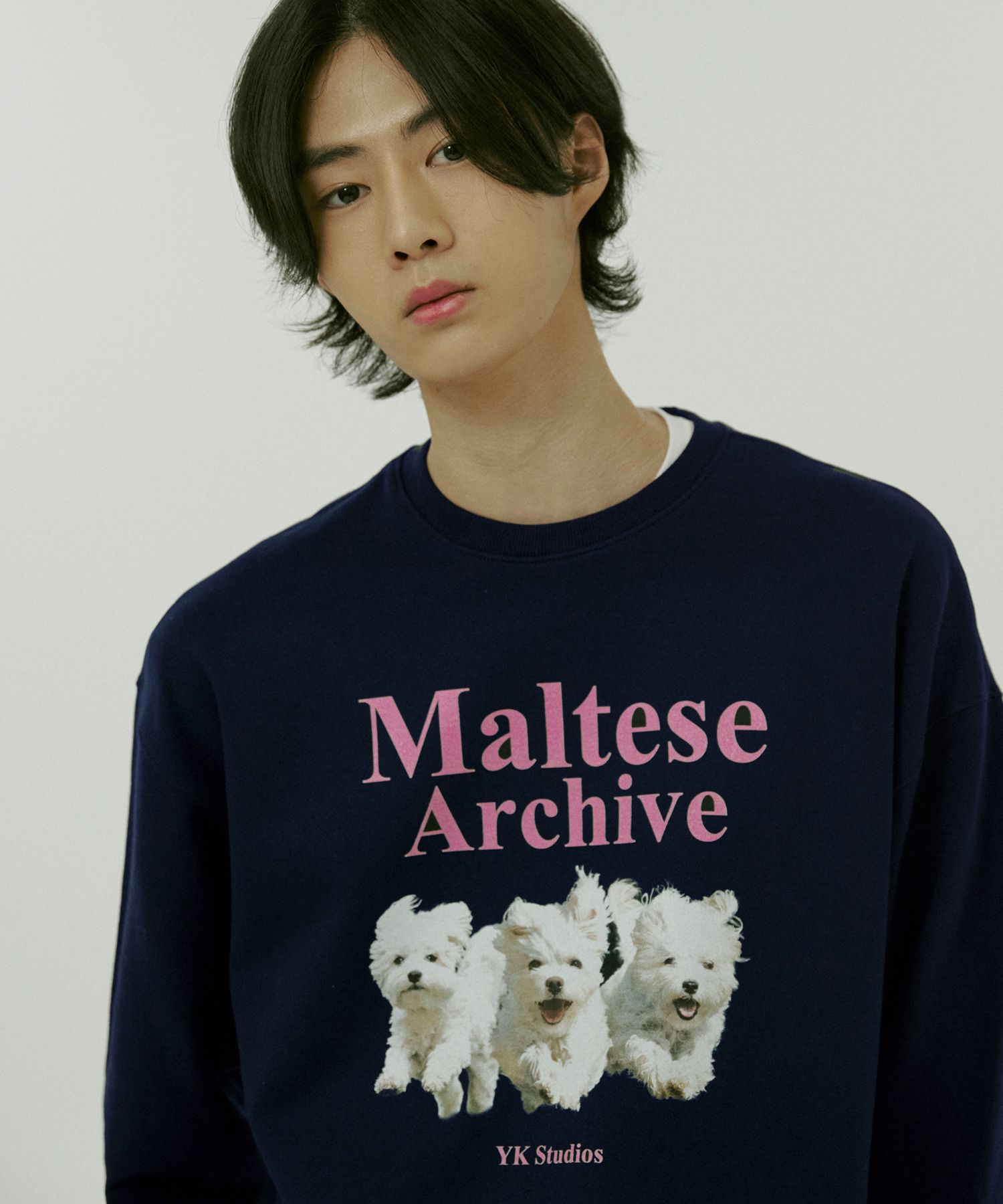 MUSINSA | WAI KEI Maltese Archive Man to Man 9 COLOR