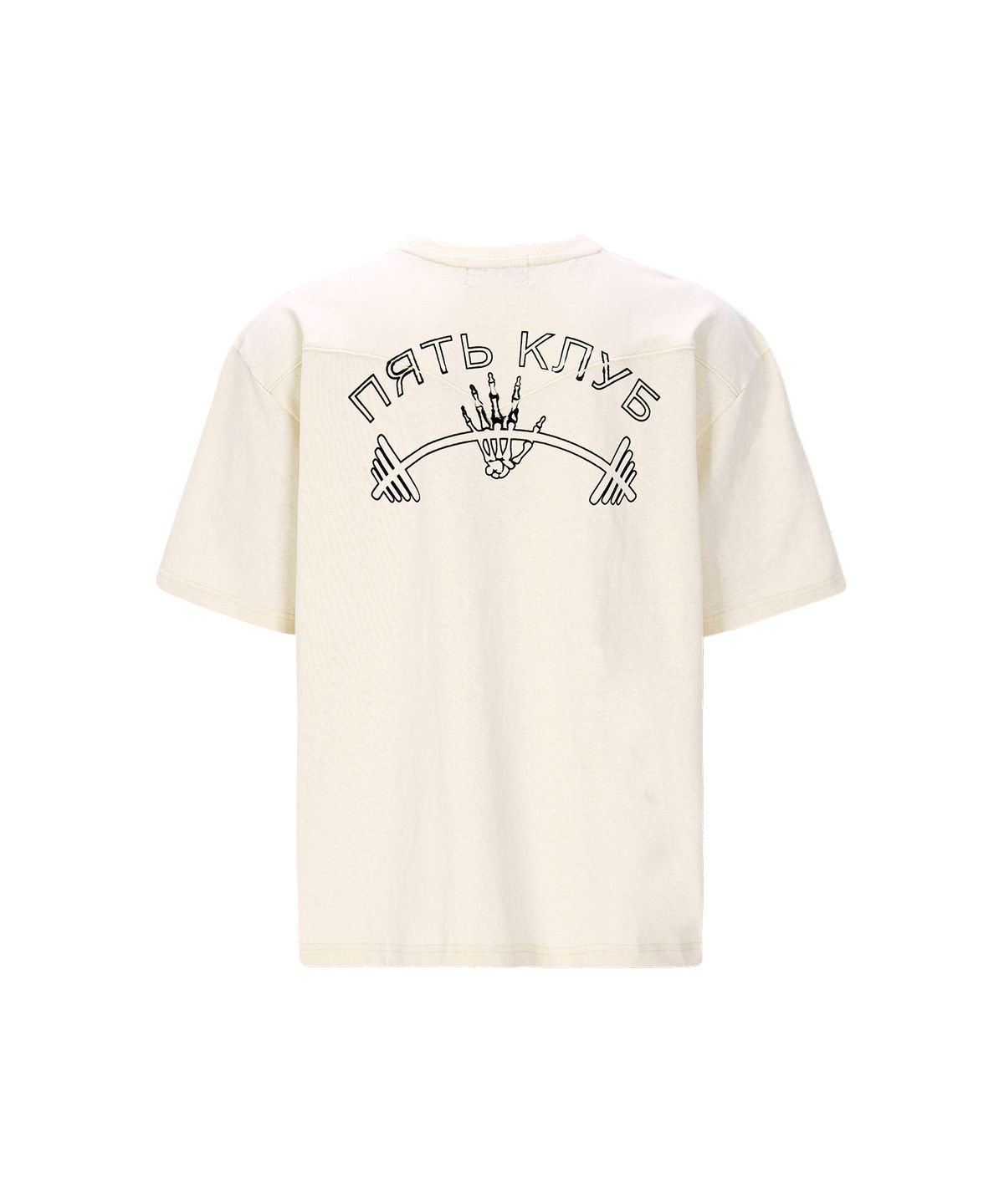 엔드파이브클럽(ANDFIVECLUB) western yoke short sleeve[ivory]