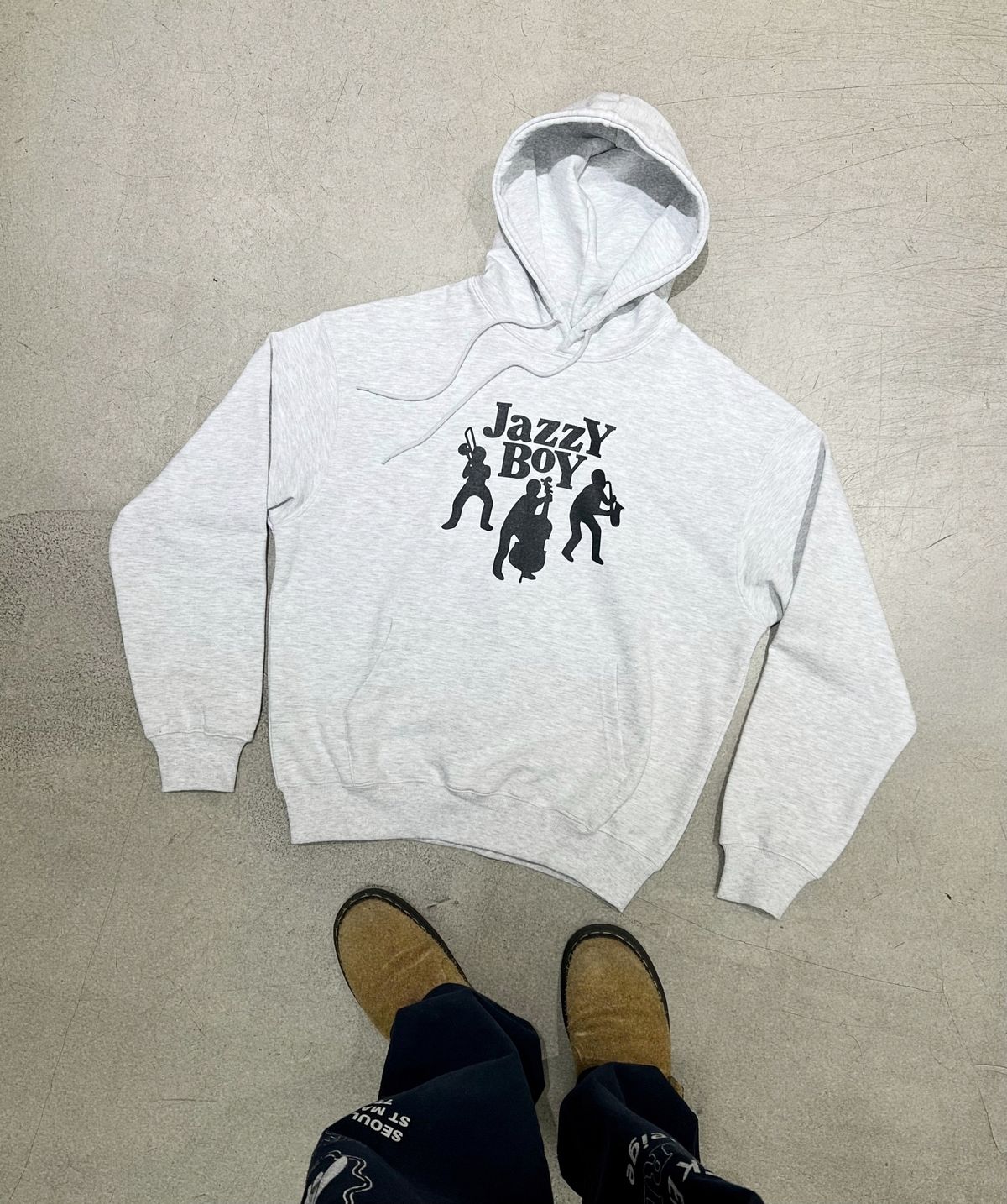 사운즈굿(SOUNDS GOOD) JazzY BoY Hoodie - Ash Grey