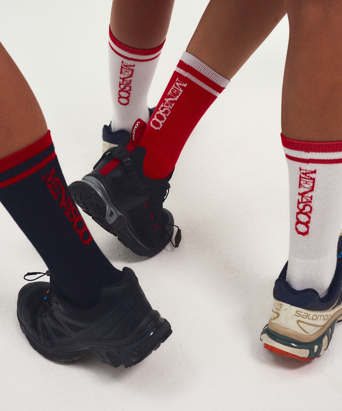 미나수(MENASOO) [10 PACK] RUNNING CREW FLOGGER FIT SOCKS_LONG