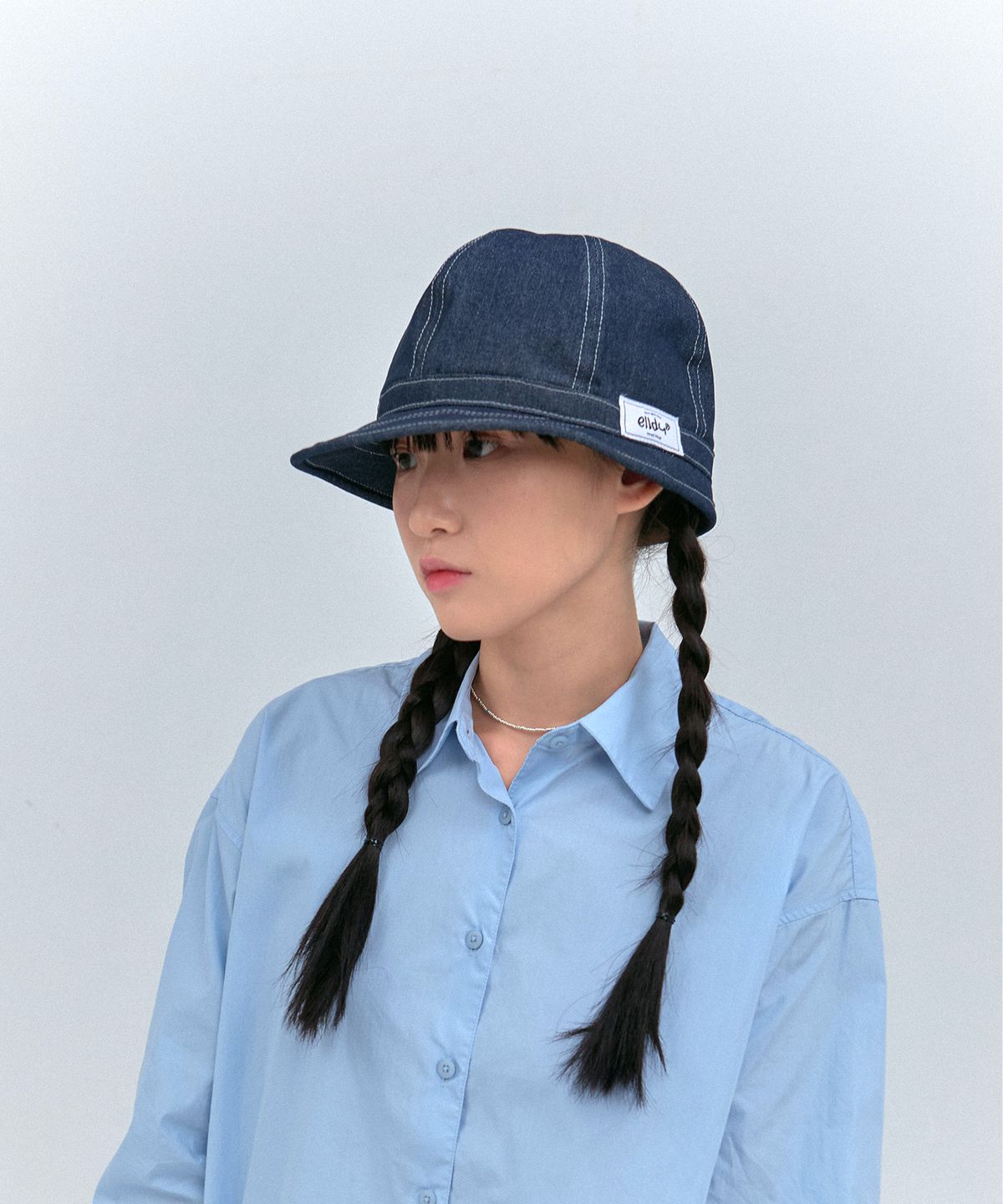 엘두(ELLDU) 버킷햇 블루 인디고