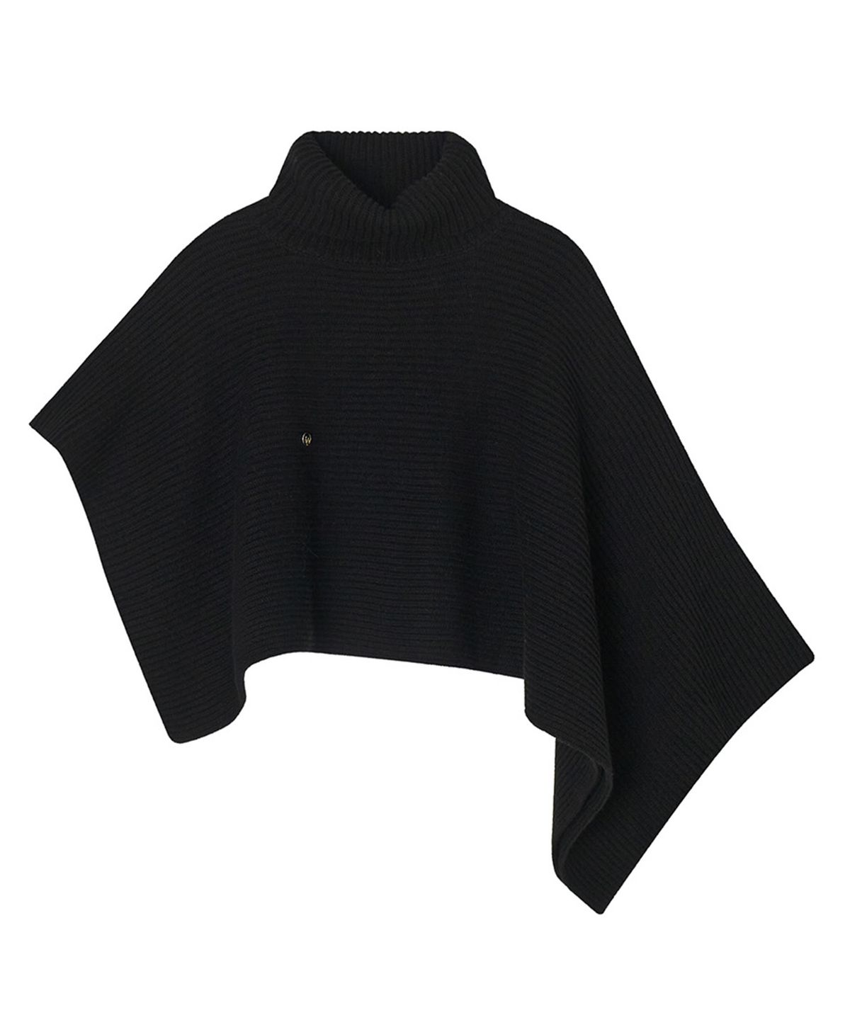 메이버유(MAYVERU) Temp Turtleneck Wool Cape Knitwear _ Black