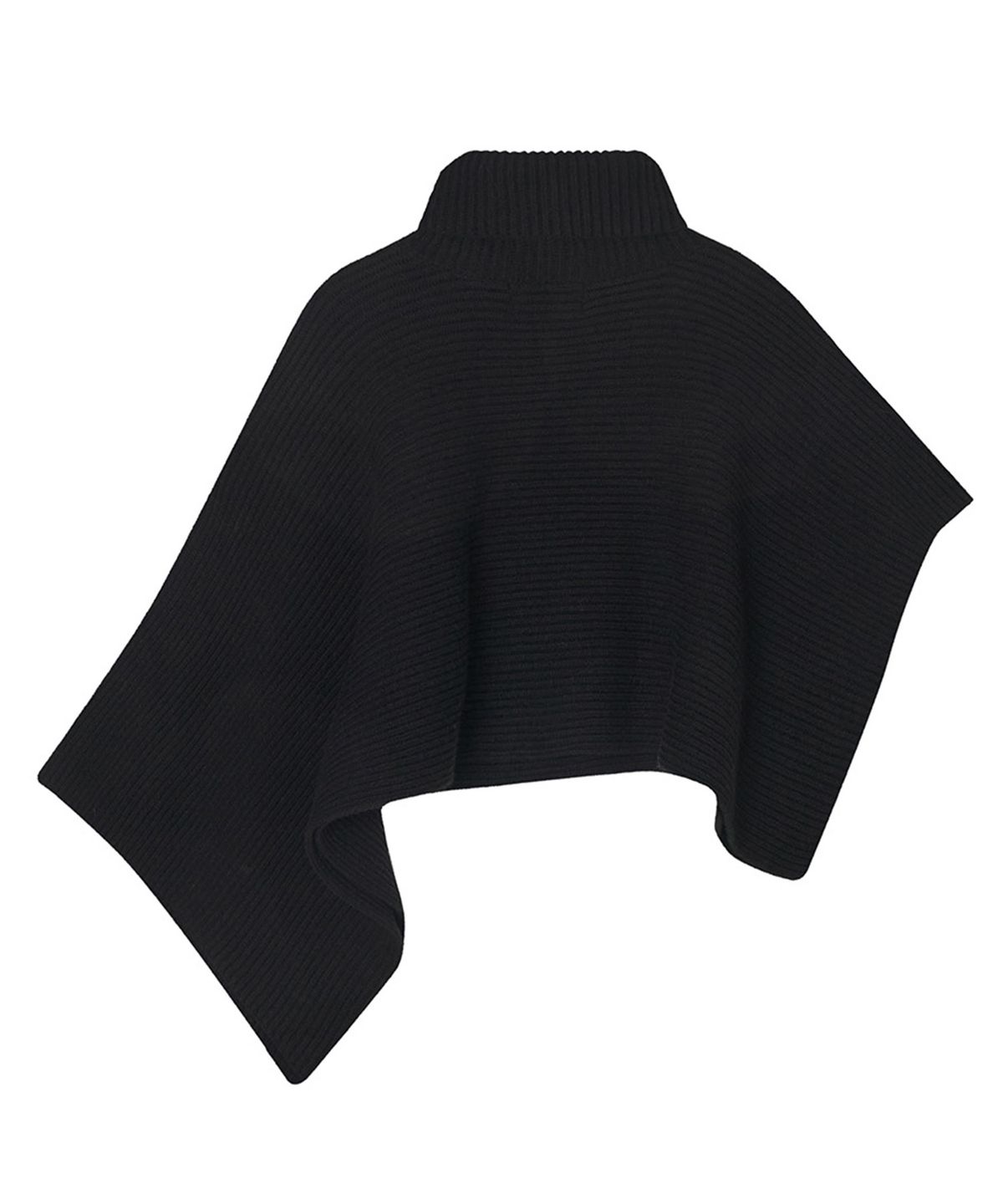 메이버유(MAYVERU) Temp Turtleneck Wool Cape Knitwear _ Black