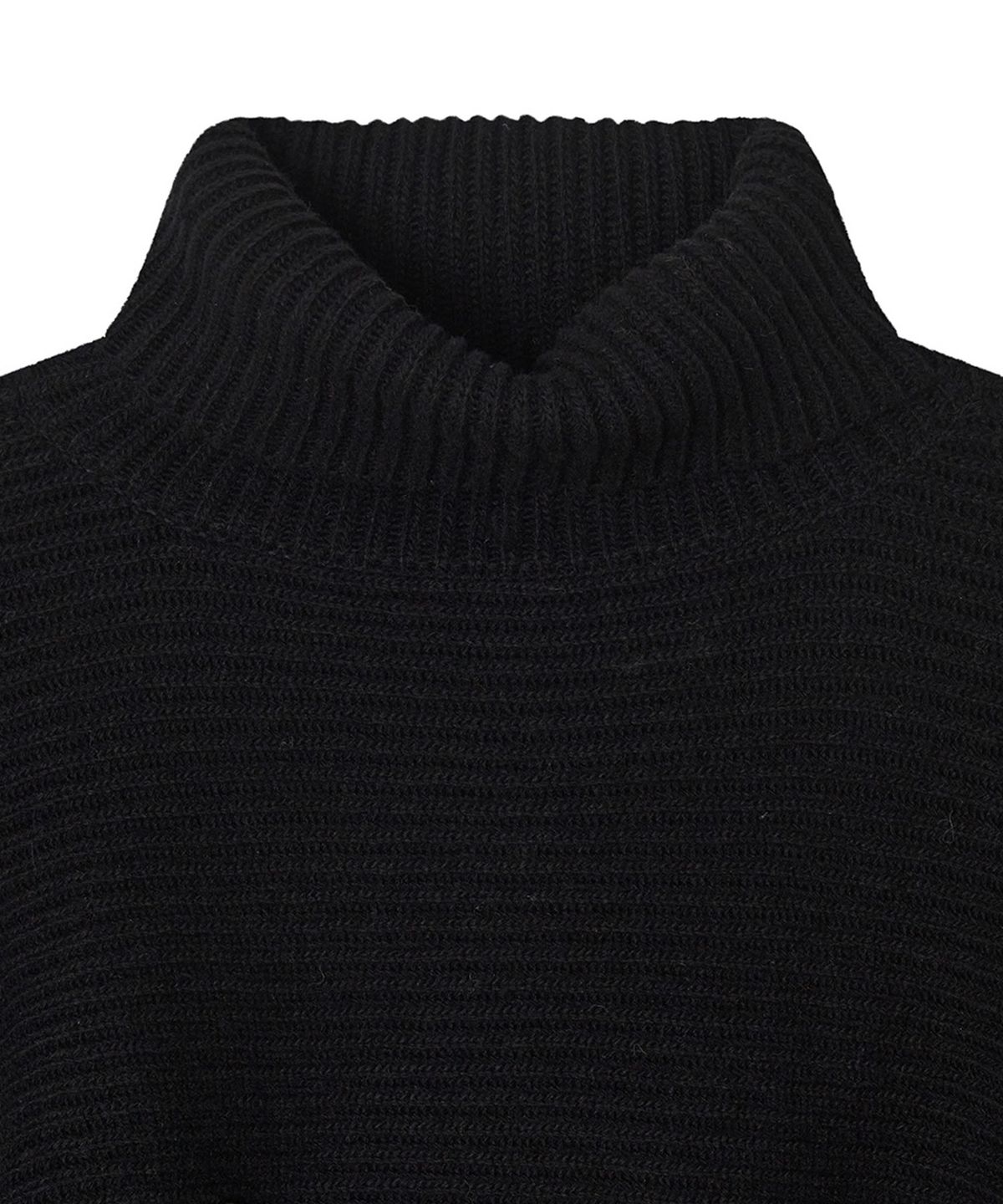 메이버유(MAYVERU) Temp Turtleneck Wool Cape Knitwear _ Black