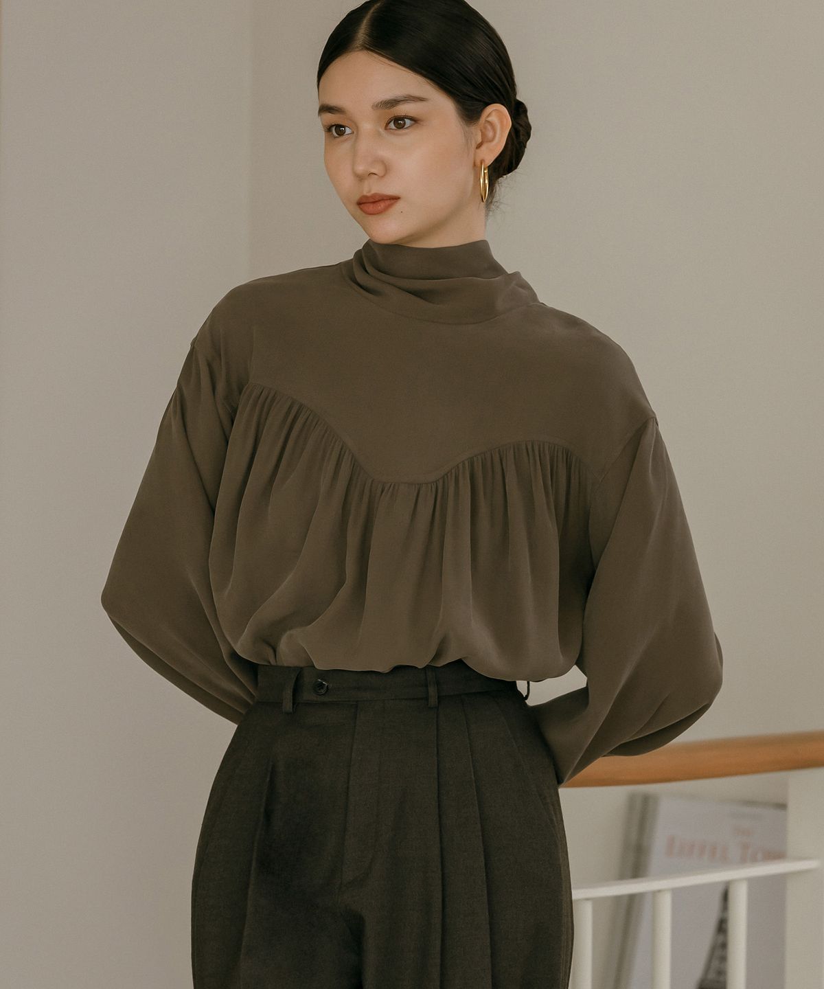 메이버유(MAYVERU) Flat Pintuck Slacks _ Gray