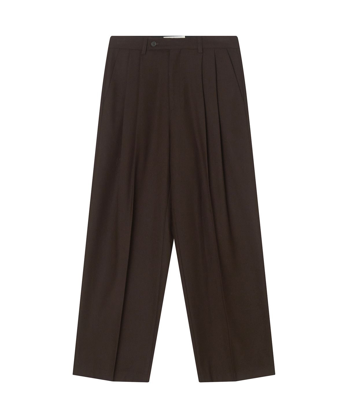 메이버유(MAYVERU) Flat Pintuck Slacks _ Brown