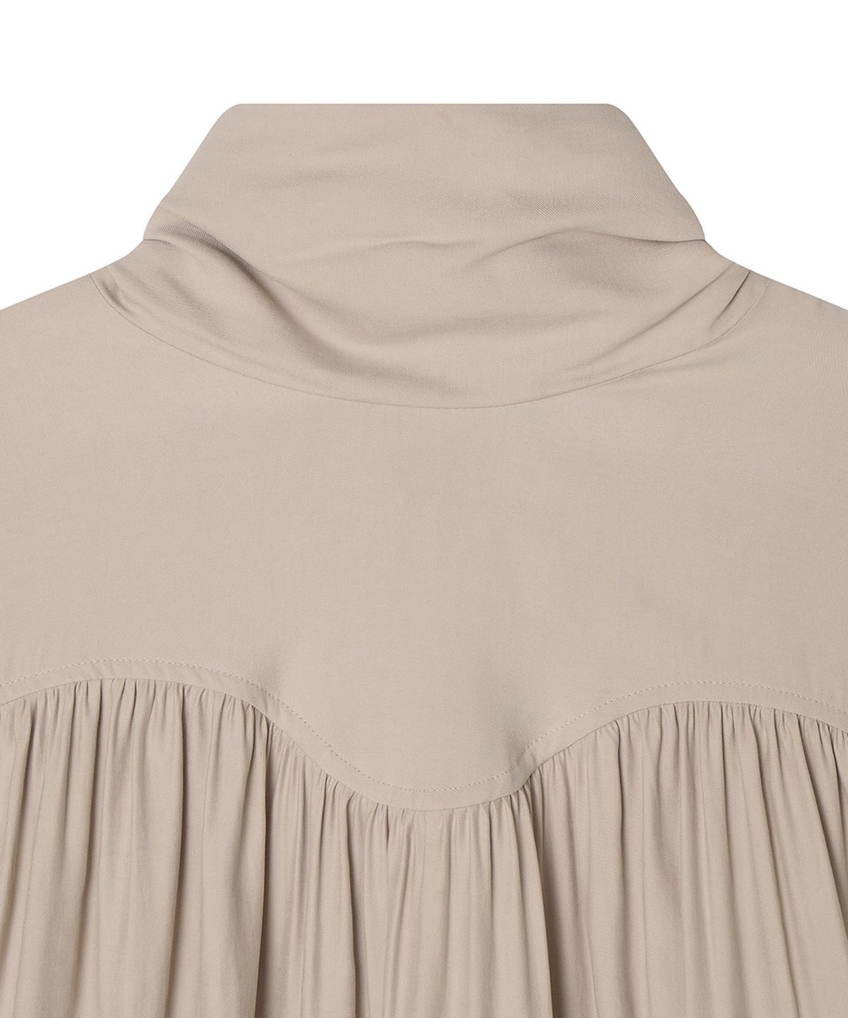 메이버유(MAYVERU) Analeigh Tie Blouse _ Beige