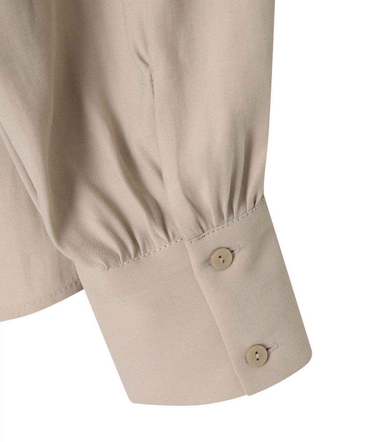 메이버유(MAYVERU) Analeigh Tie Blouse _ Beige