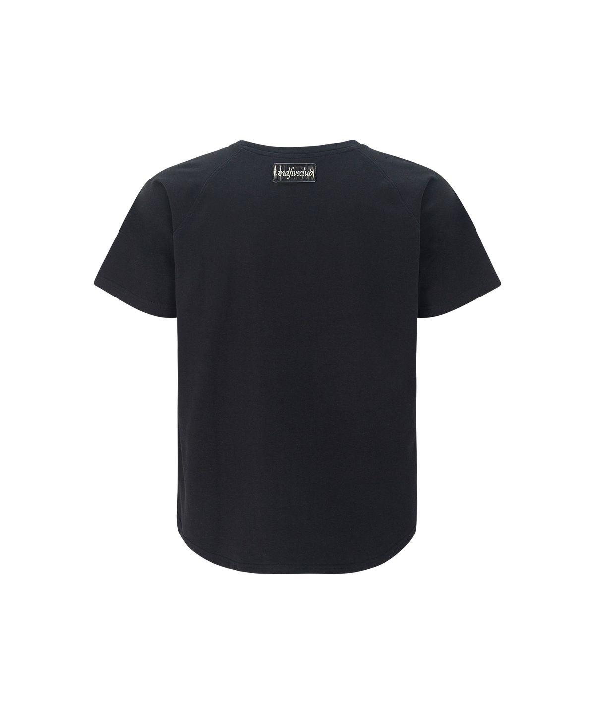 엔드파이브클럽(ANDFIVECLUB) raglan short sleeve relaxed muscle fit[black]