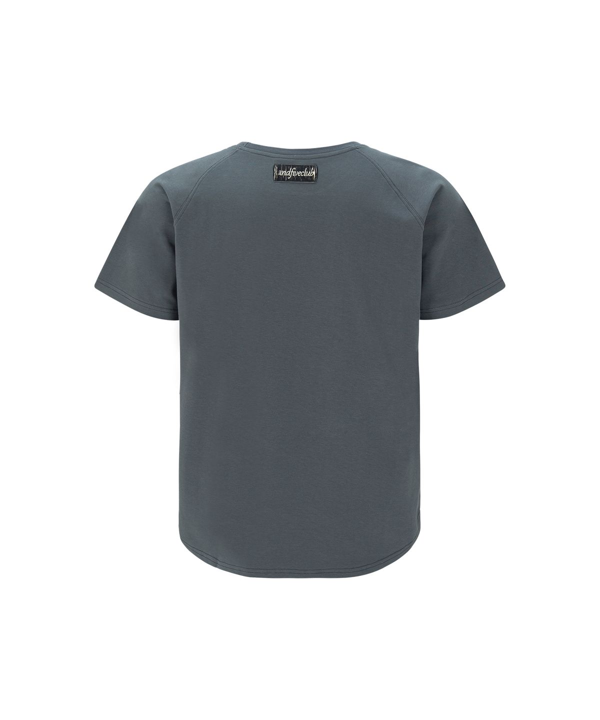 엔드파이브클럽(ANDFIVECLUB) raglan short sleeve relaxed muscle fit[grey]