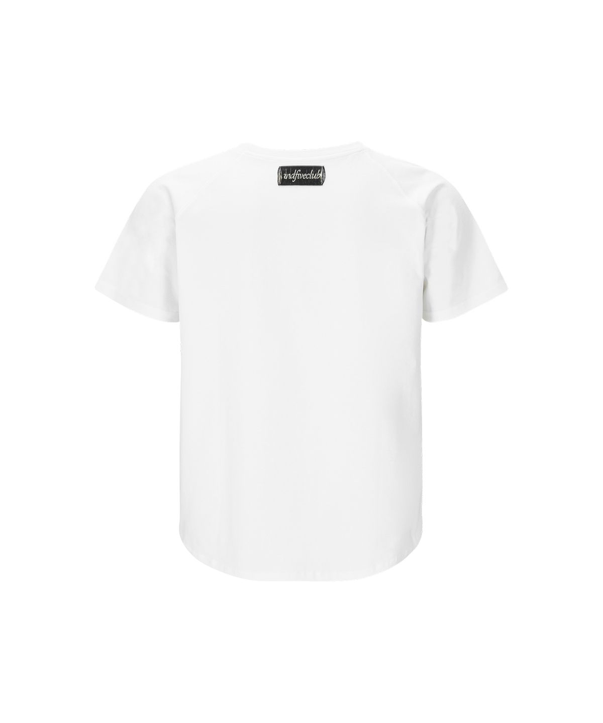 엔드파이브클럽(ANDFIVECLUB) raglan short sleeve relaxed muscle fit[white]
