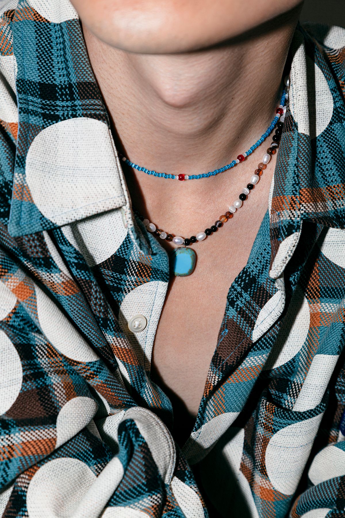 탁토(TACTO) 체코글라스 목걸이 CZECH GLASS NECKLACE