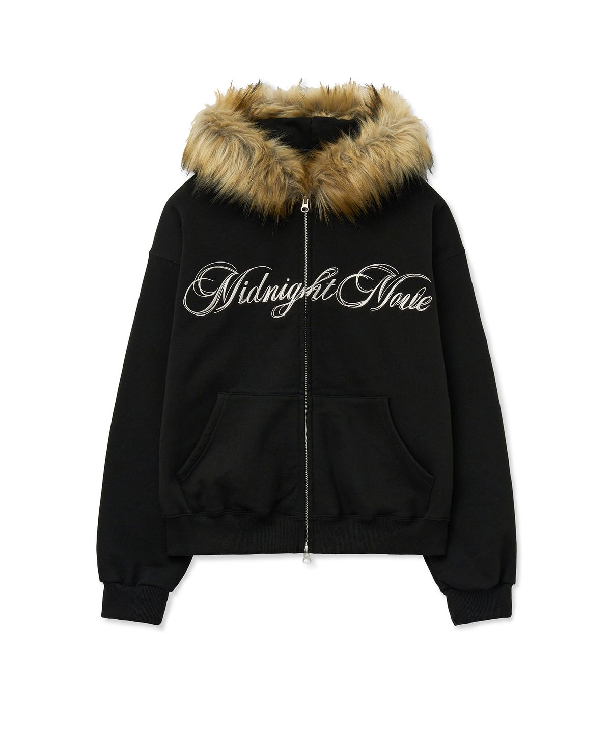 미드나잇 무브(MIDNIGHT MOVE) hair hood zip up [black]