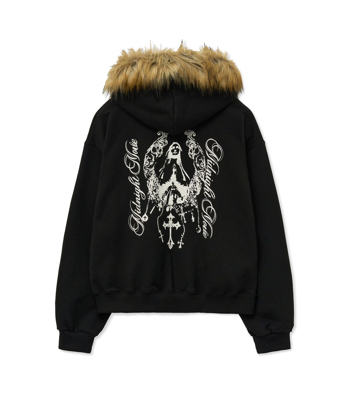 미드나잇 무브(MIDNIGHT MOVE) hair hood zip up [black]