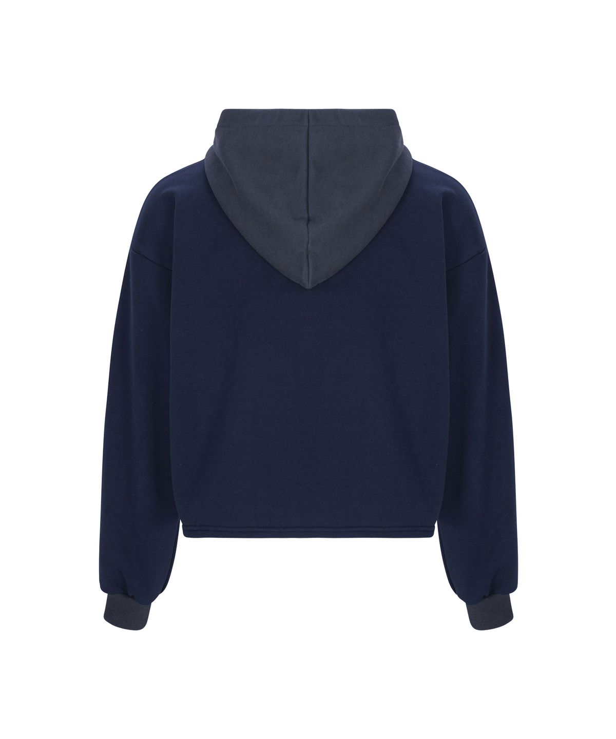 엔드파이브클럽(ANDFIVECLUB) double logo cigarétte pocket hood zip-up[navy]