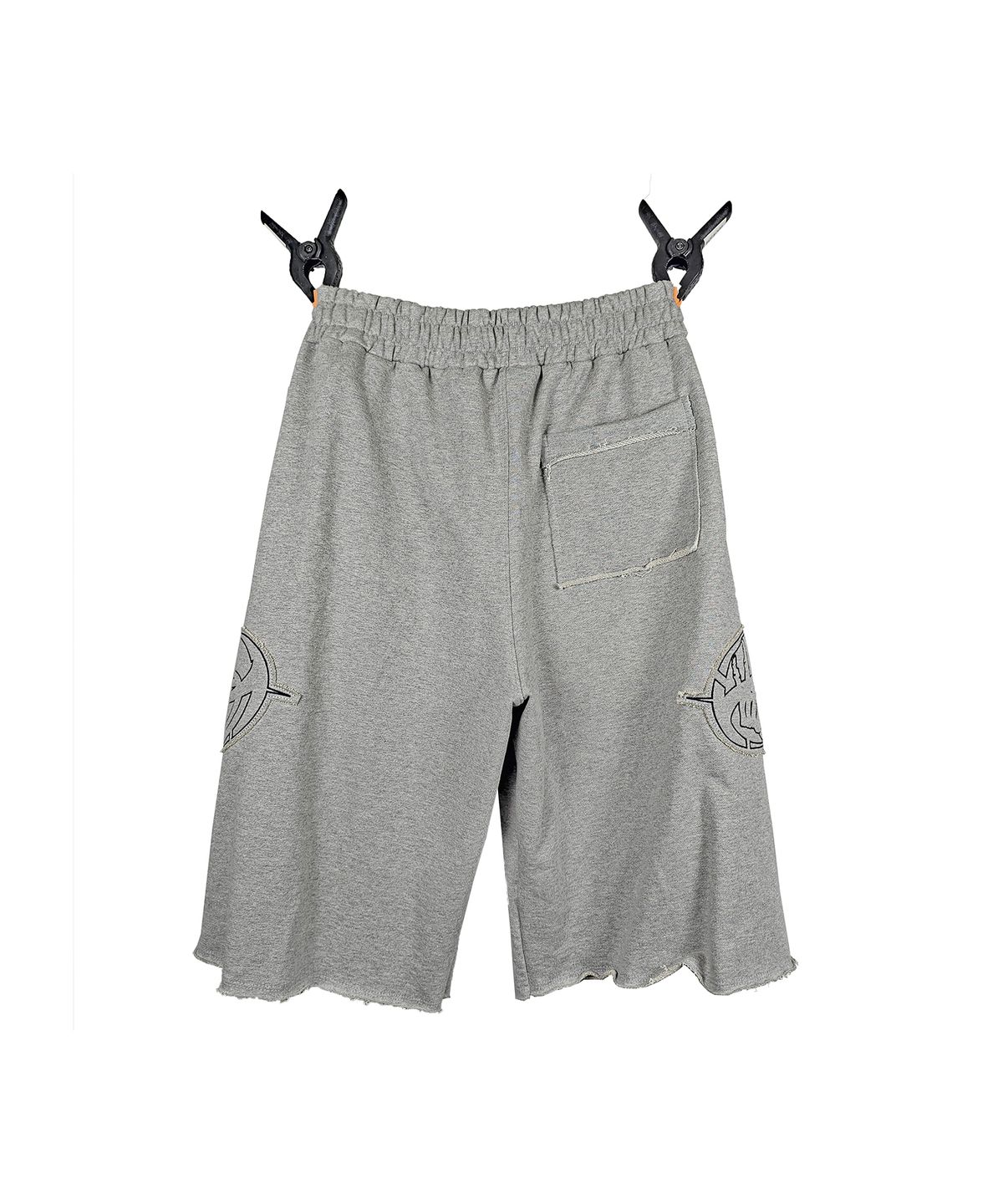 엔드파이브클럽(ANDFIVECLUB) applique embroidery bermuda sweatpants[grey]