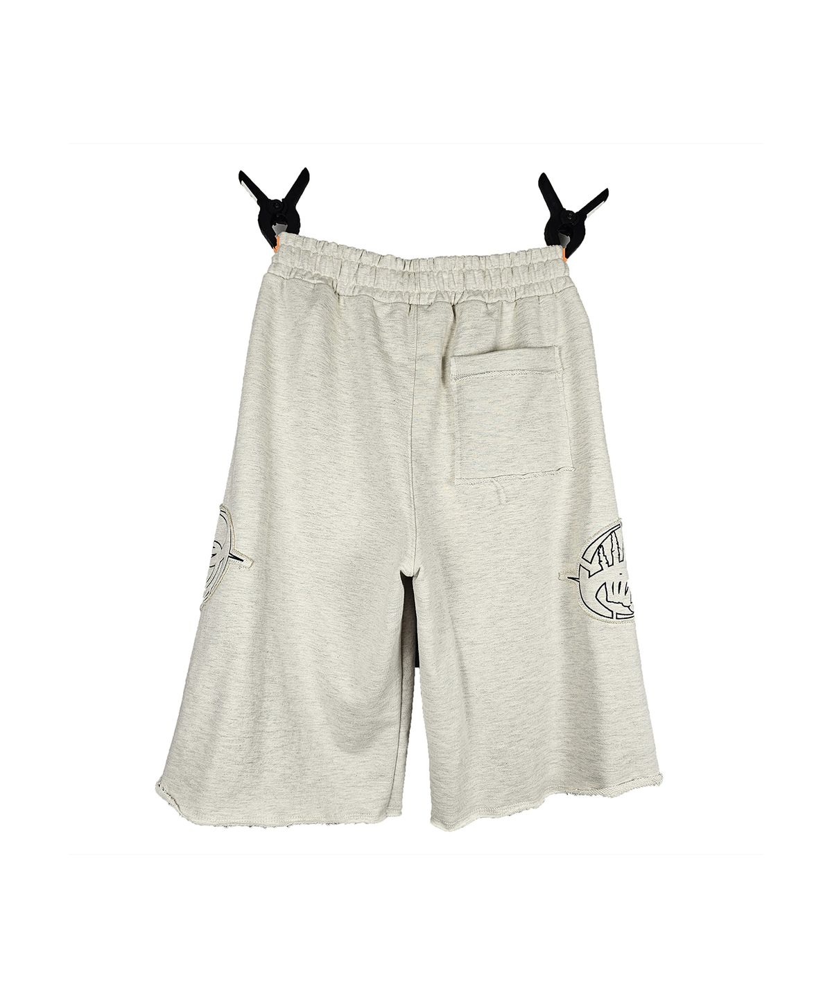 엔드파이브클럽(ANDFIVECLUB) applique embroidery bermuda sweatpants[oatmeal]
