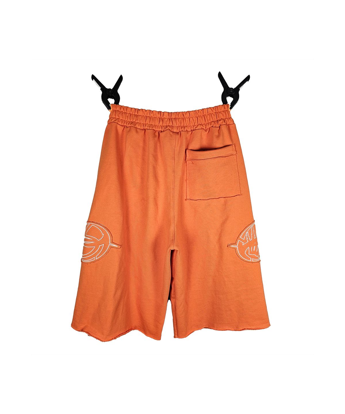 엔드파이브클럽(ANDFIVECLUB) applique embroidery bermuda sweatpants[orange]