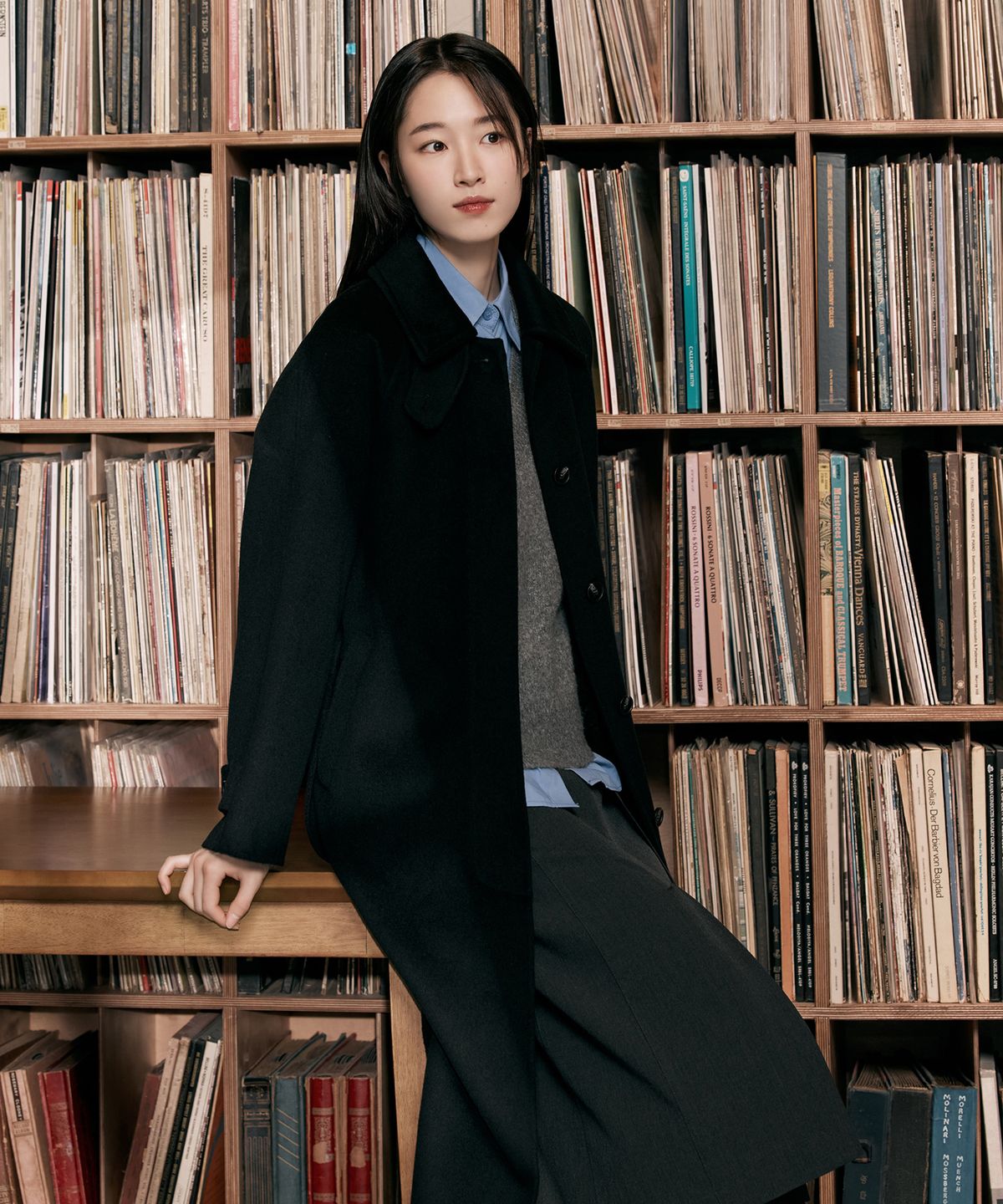 마인드브릿지 우먼(MIND BRIDGE WOMEN) [W][COUTURE]핸드메이드벨티드맥코트 - 3color MYCA8271