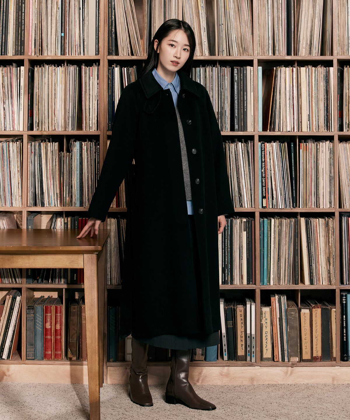 마인드브릿지 우먼(MIND BRIDGE WOMEN) [W][COUTURE]핸드메이드벨티드맥코트 - 3color MYCA8271
