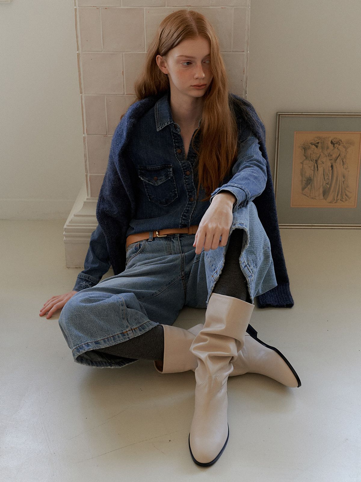 더조히(THE JOHI) Paisley Long Boots_3 Colors