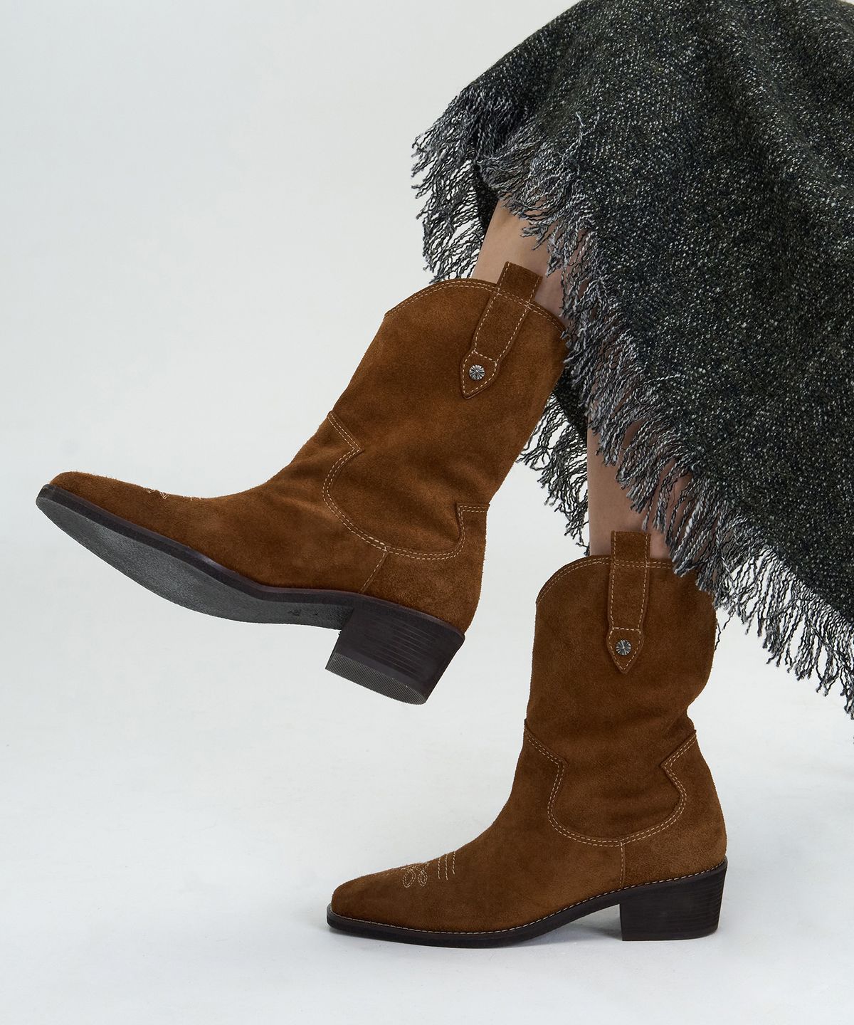 더조히(THE JOHI) Bailey Western Boots_2 Colors