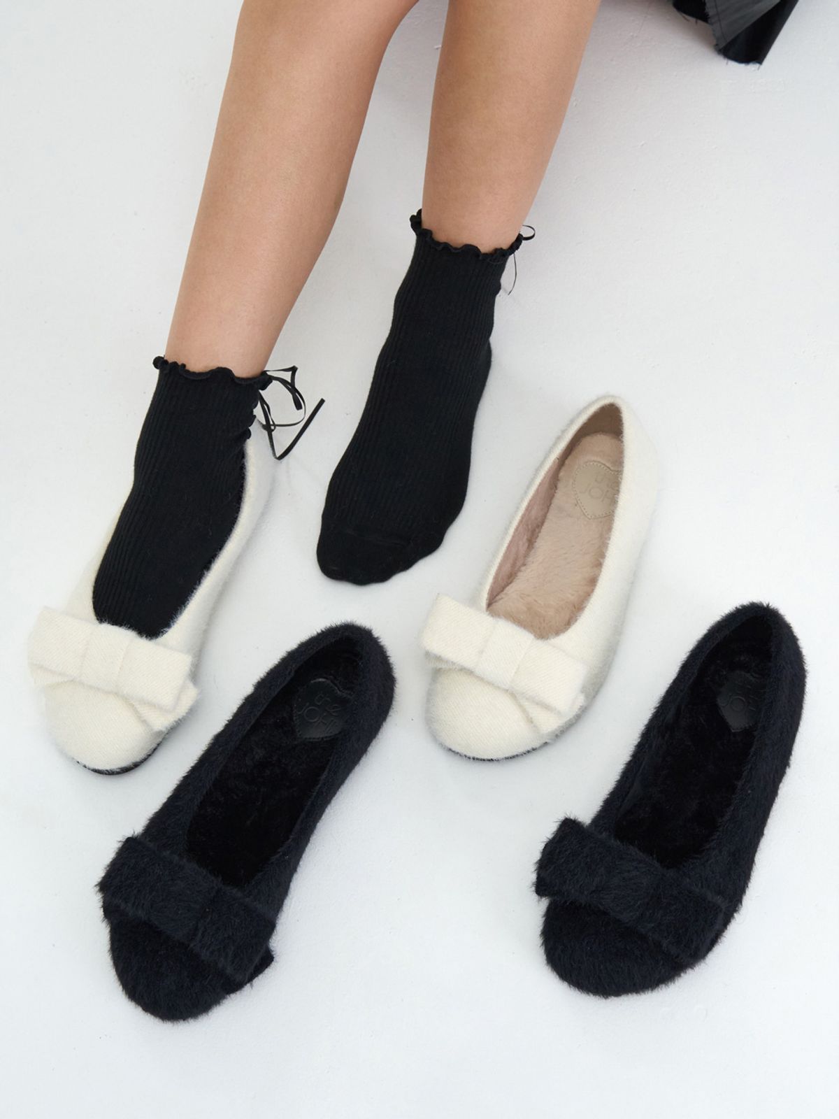 더조히(THE JOHI) Padded Ribbon Flats_7 Colors