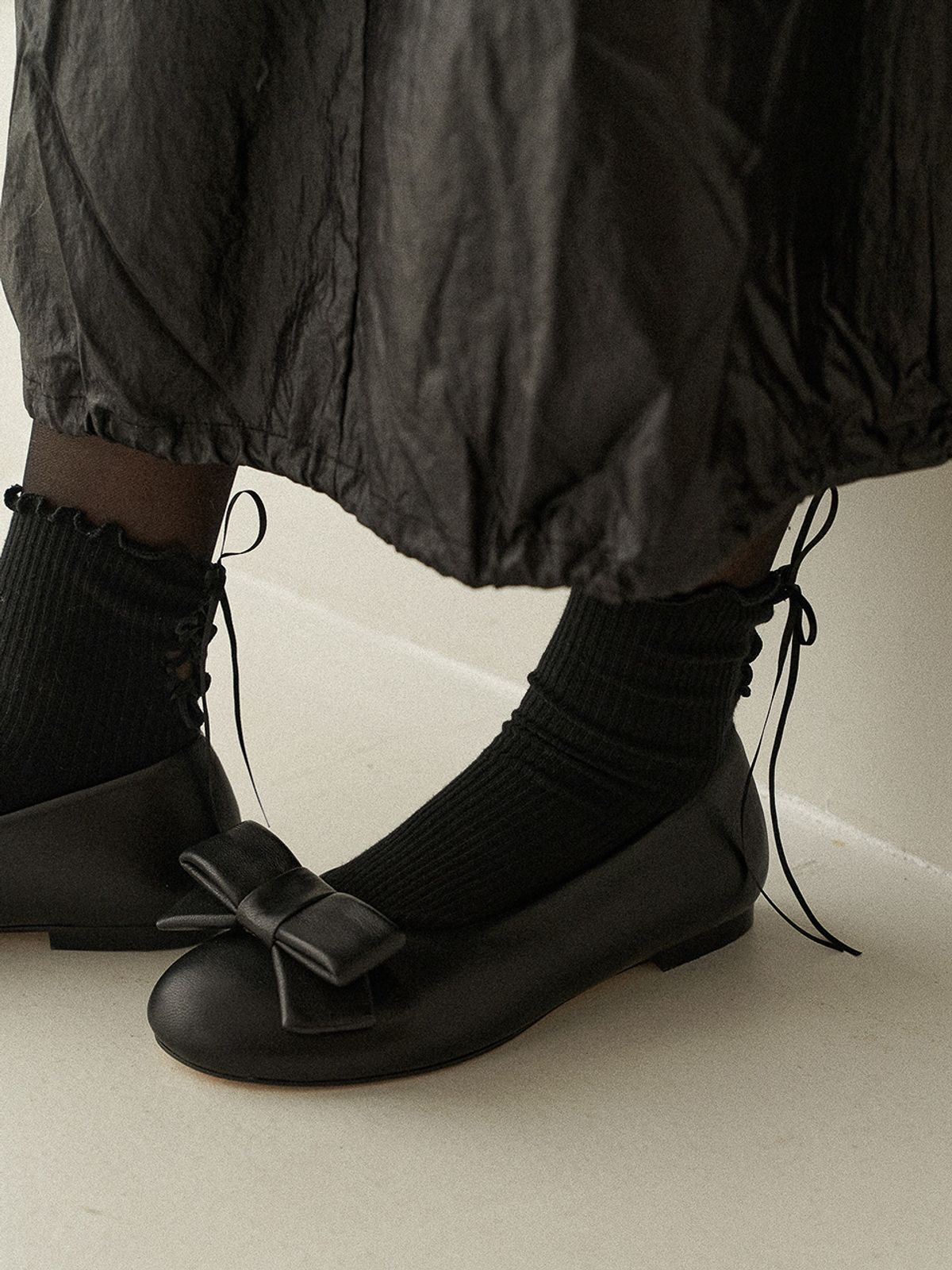 더조히(THE JOHI) Padded Ribbon Flats_7 Colors