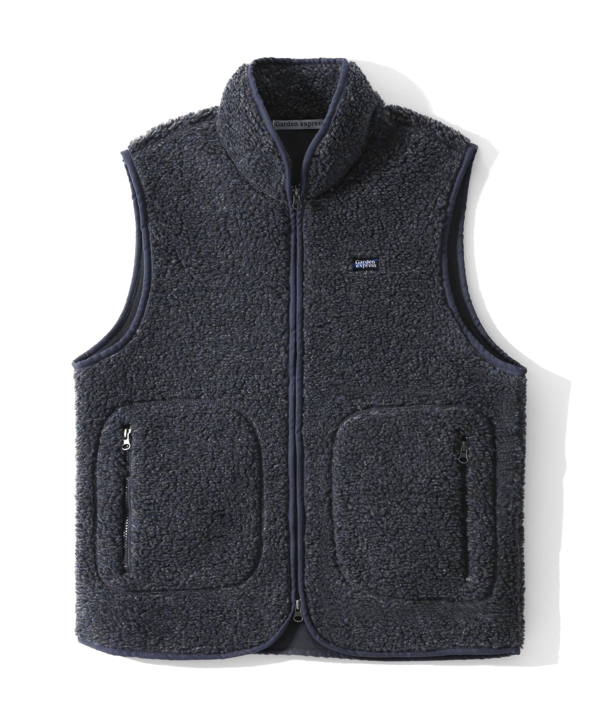 가든익스프레스(GARDEN EXPRESS) Fleece Zip-up Vest (mixed navy)