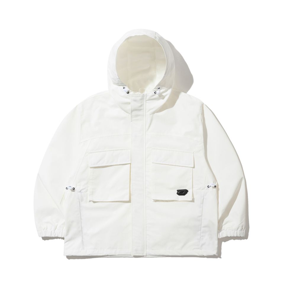 MUSINSA公式 | BSRABBIT Big Pocket Hooded Jacket White